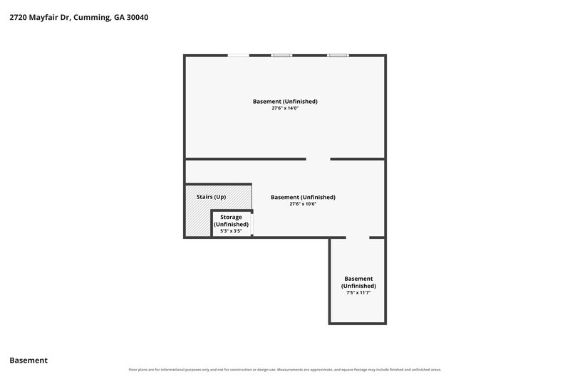 2,125/Mo, 2720 Mayfair Dr Cumming, GA 30040 Floor Plan View