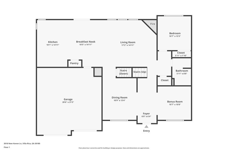 2,220/Mo, 3018 New Haven Ln Villa Rica, GA 30180 Floorplan View