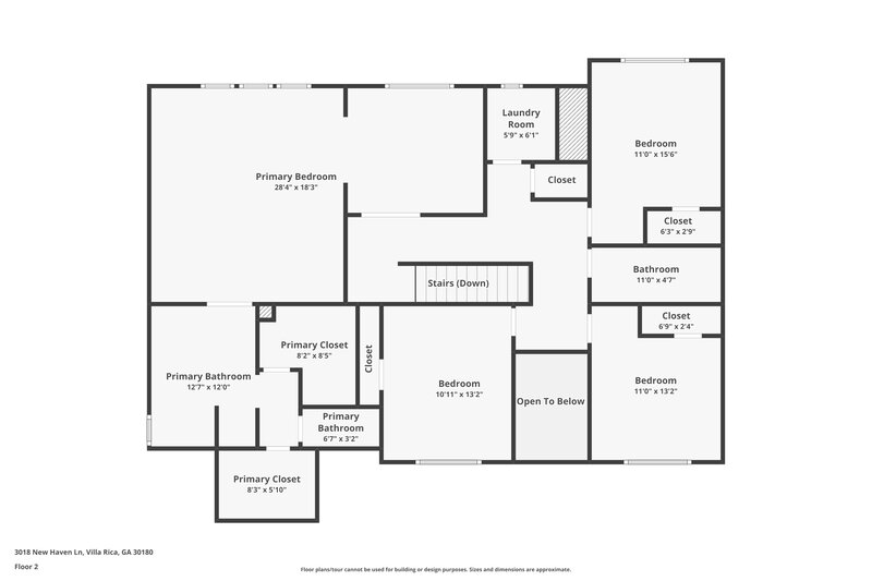 2,220/Mo, 3018 New Haven Ln Villa Rica, GA 30180 Floorplan View 2