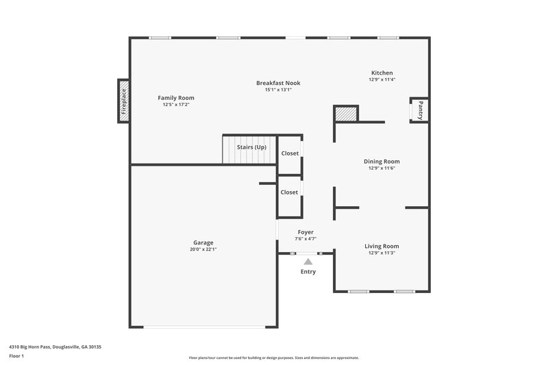 2,760/Mo, 4310 Big Horn Pass Douglasville, GA 30135 Floorplan View