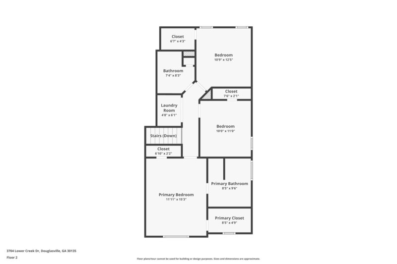 1,740/Mo, 3704 Lower Creek Dr Douglasville, GA 30135 Floorplan View