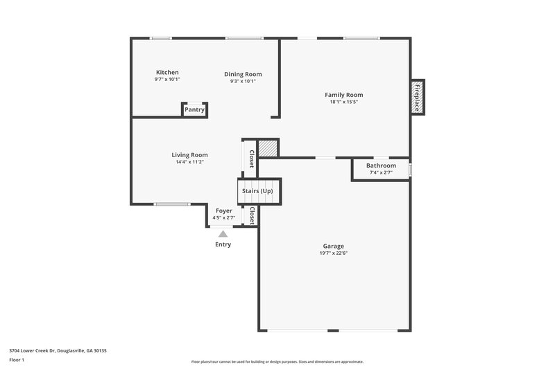 1,740/Mo, 3704 Lower Creek Dr Douglasville, GA 30135 Floorplan View 2