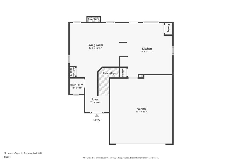 1,800/Mo, 18 Harpers Farm Dr Newnan, GA 30263 Floor Plan View
