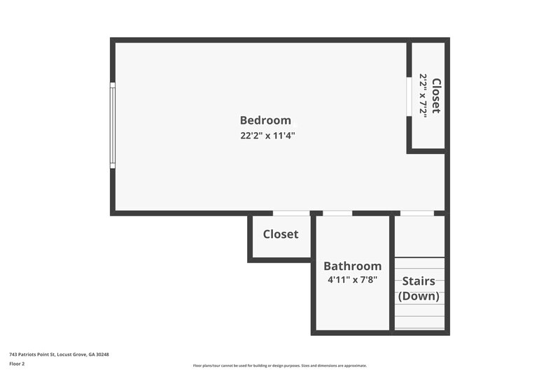 1,605/Mo, 743 Patriots Point St Locust Grove, GA 30248 Floor Plan View 2
