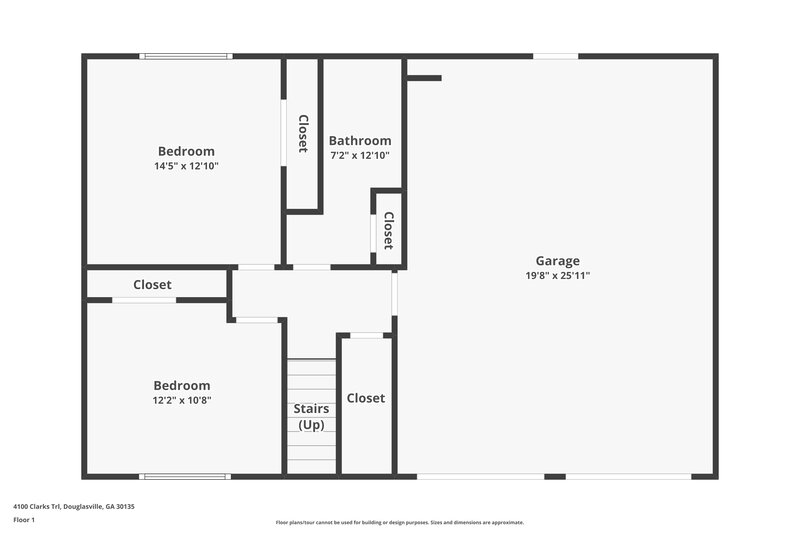 1,935/Mo, 4100 Clarks Trl Douglasville, GA 30135 Floor Plan View