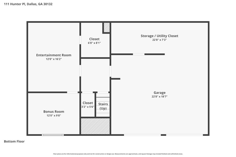 1,980/Mo, 111 Hunter Pl Dallas, GA 30132 Floor Plan View 2