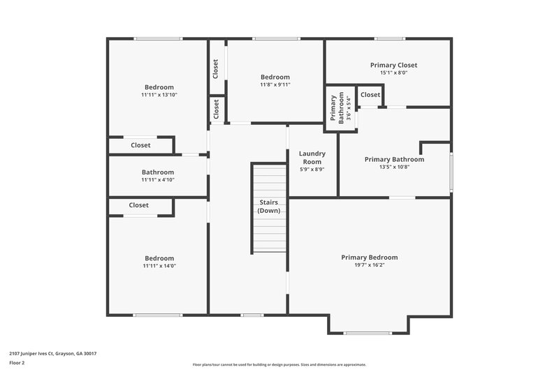 2,290/Mo, 2107 Juniper Ives Ct Grayson, GA 30017 Floor Plan View 2