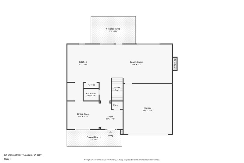 2,090/Mo, 930 Walking Stick Trl Auburn, GA 30011 Floor Plan View