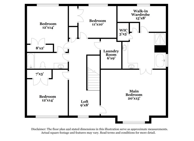 2,640/Mo, 2127 Juniper Ives Ct Grayson, GA 30017 Floor Plan View 2