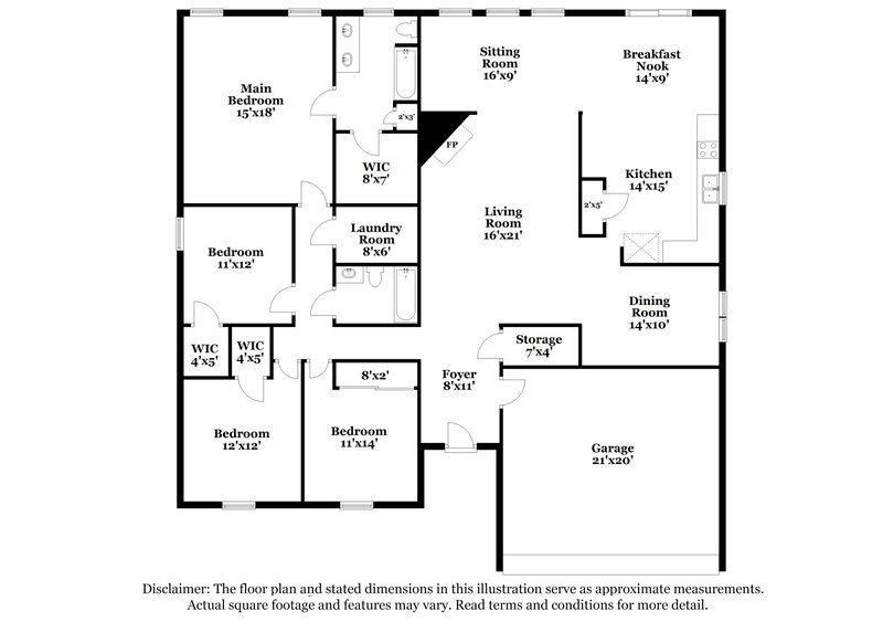 2,345/Mo, 1122 Alysum Ave Lawrenceville, GA 30045 Floorplan View