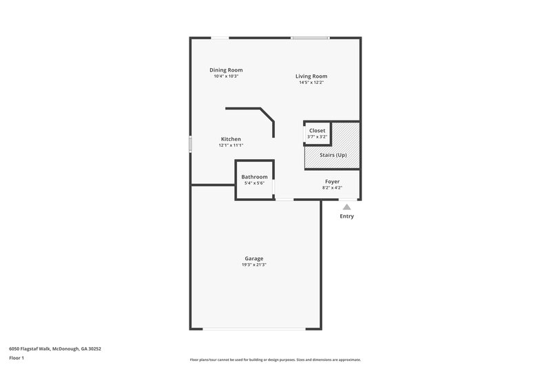 1,825/Mo, 6050 Flagstaf Walk McDonough, GA 30252 Floor Plan View