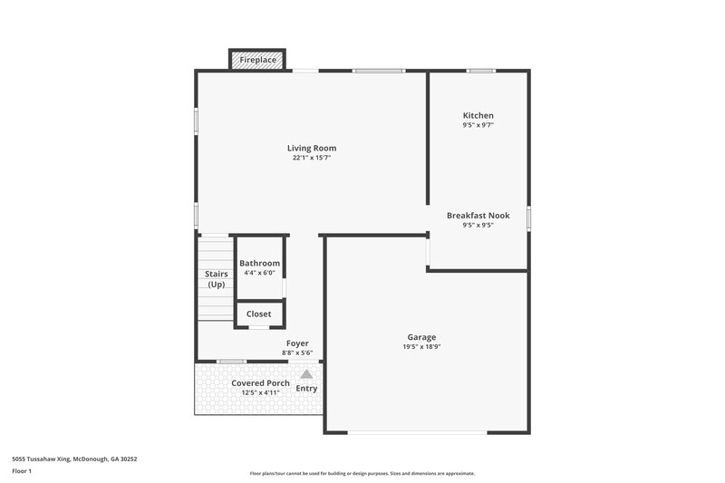 1,765/Mo, 5055 Tussahaw Crossing McDonough, GA 30252 Floor Plan View