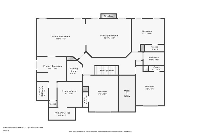 2,210/Mo, 4246 Arnolds Mill Opas Douglasville, GA 30135 Floor Plan View 2
