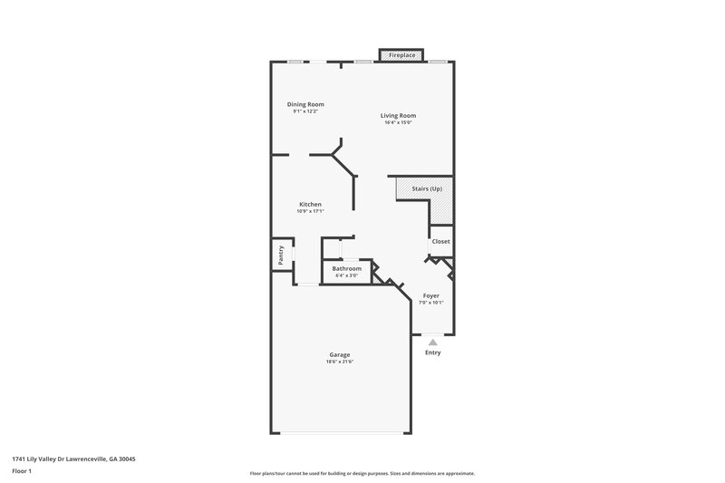 2,295/Mo, 1741 Lily Valley Dr Lawrenceville, GA 30045 Floor Plan View