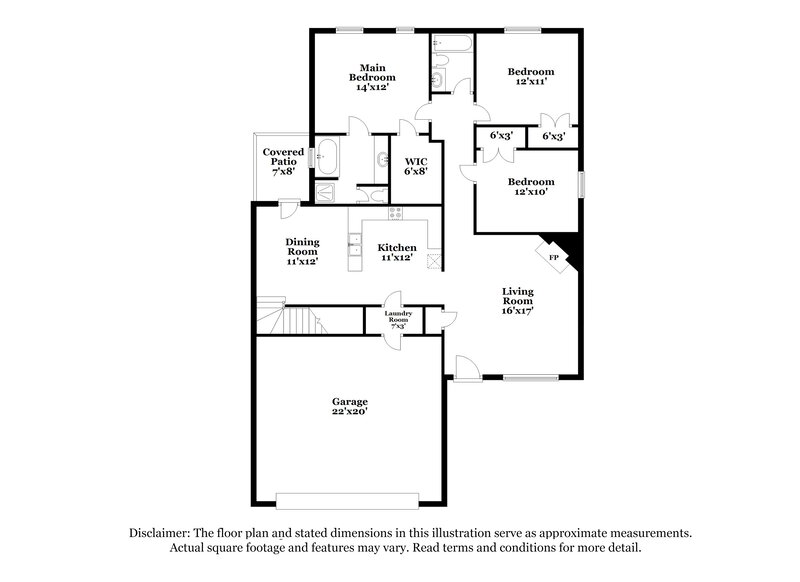 1,890/Mo, 1580 New Orleans Way McDonough, GA 30252 Floorplan View