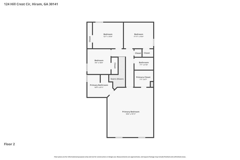 2,075/Mo, 124 Hillcrest Cir Hiram, GA 30141 Floor Plan View 2