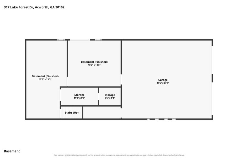 2,115/Mo, 317 Lake Forest Dr Acworth, GA 30102 Floor Plan View 2