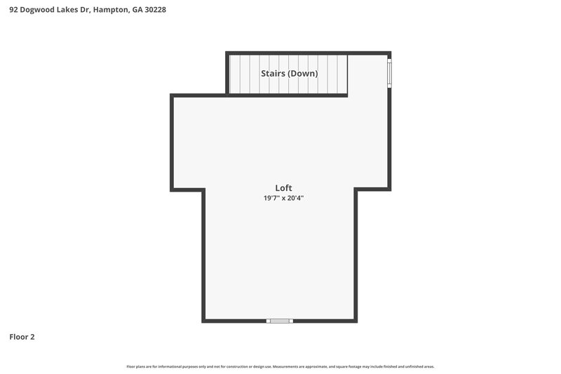 2,075/Mo, 92 Dogwood Lakes Dr Hampton, GA 30228 Floor Plan View 2