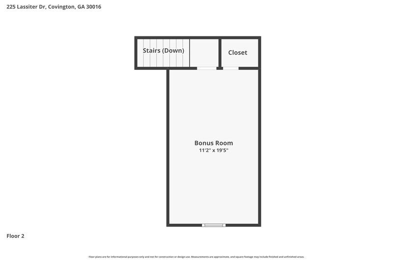 1,870/Mo, 225 Lassiter Dr Covington, GA 30016 Floor Plan View 2