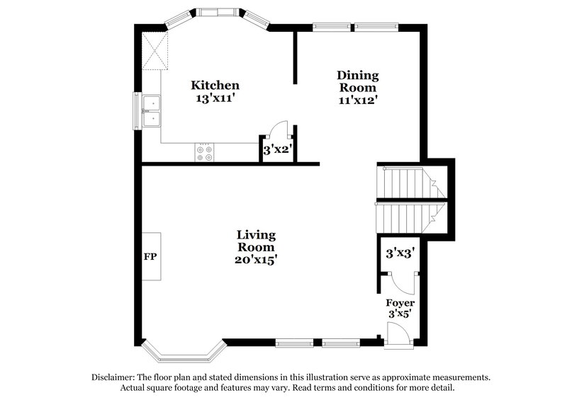 1,880/Mo, 6763 Creek Valley Way Douglasville, GA 30134 Floor Plan View