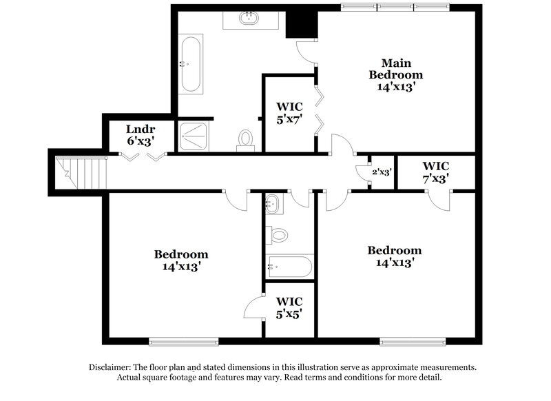 1,880/Mo, 6763 Creek Valley Way Douglasville, GA 30134 Floor Plan View 2