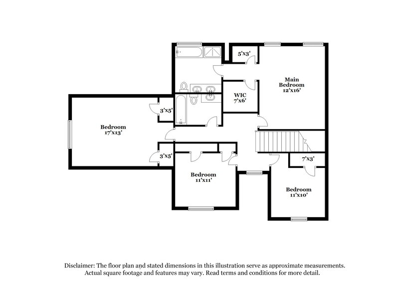 2,080/Mo, 3564 Cast Bend Way Buford, GA 30519 Floor Plan View