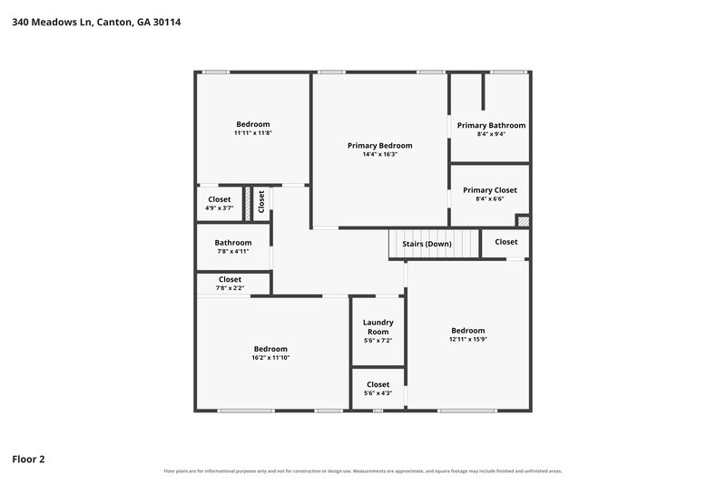 2,230/Mo, 340 Meadows Ln Canton, GA 30114 Floor Plan View 2
