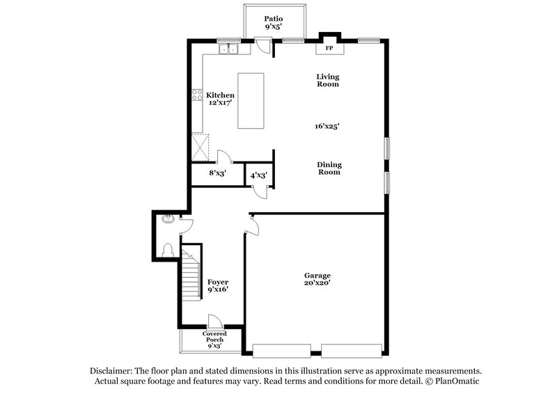 2,090/Mo, 217 Jefferson Ave Canton, GA 30114 Floorplan View