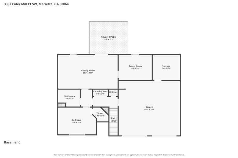 2,545/Mo, 3387 Cider Mill Ct SW Marietta, GA 30064 Floor Plan View