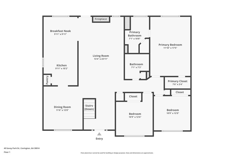 2,550/Mo, 40 Savoy Park Dr Covington, GA 30014 Floor Plan View