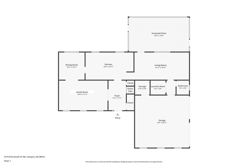 2,040/Mo, 2115 Pine Knoll Cir NE Conyers, GA 30013 Floor Plan View