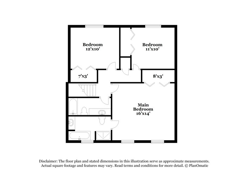 1,850/Mo, 200 Sweetgum Ln Stockbridge, GA 30281 Floor Plan View 2