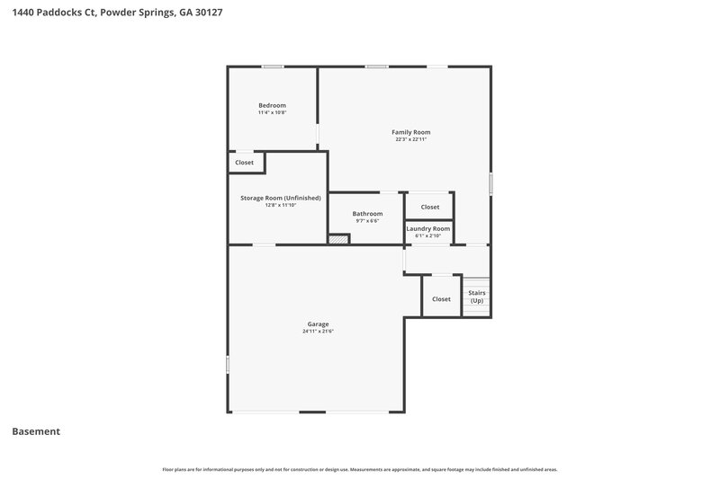 2,400/Mo, 1440 Paddocks Ct Powder Springs, GA 30127 Floor Plan View