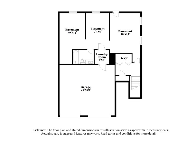 1,840/Mo, 5711 Meadowview Rd Rex, GA 30273 Floor Plan View