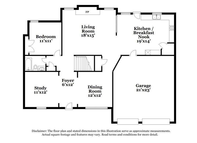 3,260/Mo, 296 Millstone Dr Hampton, GA 30228 Floor Plan View