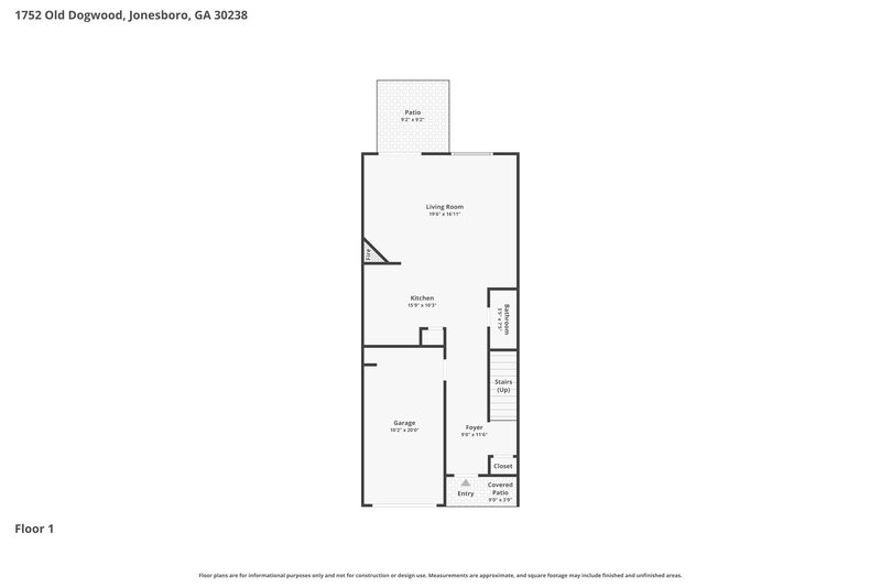1,780/Mo, 1752 Old Dogwood Jonesboro, GA 30238 Floor Plan View