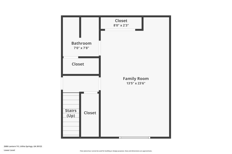 1,835/Mo, 2686 Lantern Trl Lithia Springs, GA 30122 Floor Plan View 2