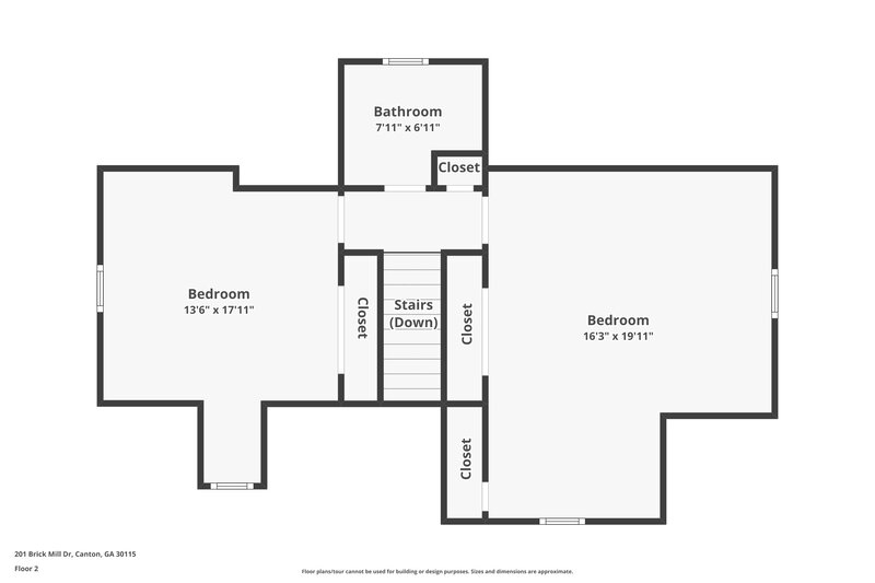 1,985/Mo, 201 Brick Mill Dr Canton, GA 30115 Floor Plan View 3