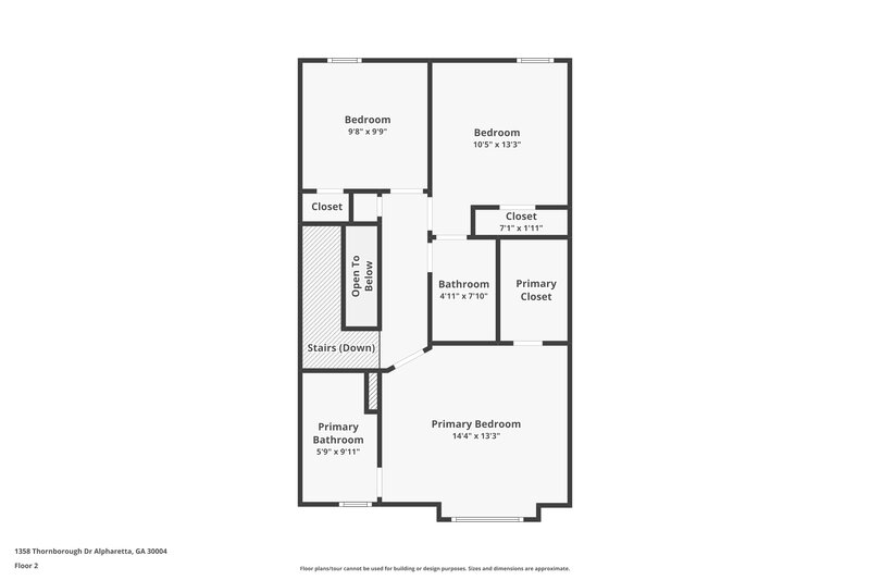 2,260/Mo, 1358 Thornborough Dr Alpharetta, GA 30004 Floorplan View