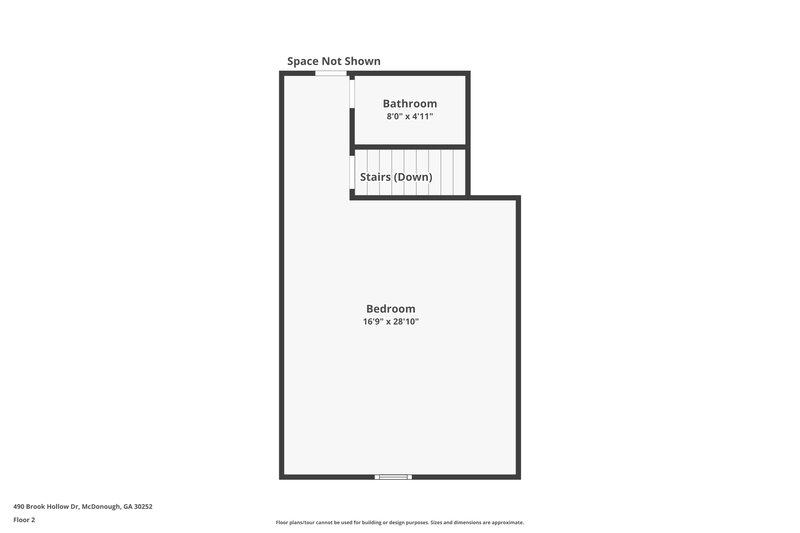 1,940/Mo, 490 Brook Hollow Dr McDonough, GA 30252 Floor Plan View