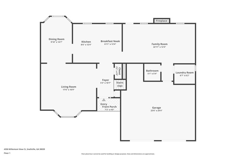 1,980/Mo, 4350 Millenium View Ct Snellville, GA 30039 Floor Plan View