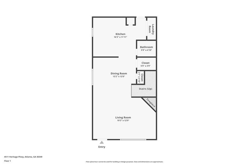2,450/Mo, 4511 Heritage Pkwy Atlanta, GA 30349 Floor Plan View