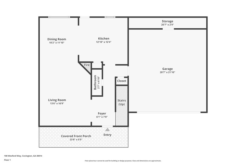 2,010/Mo, 100 Wexford Way Covington, GA 30014 Floor Plan View