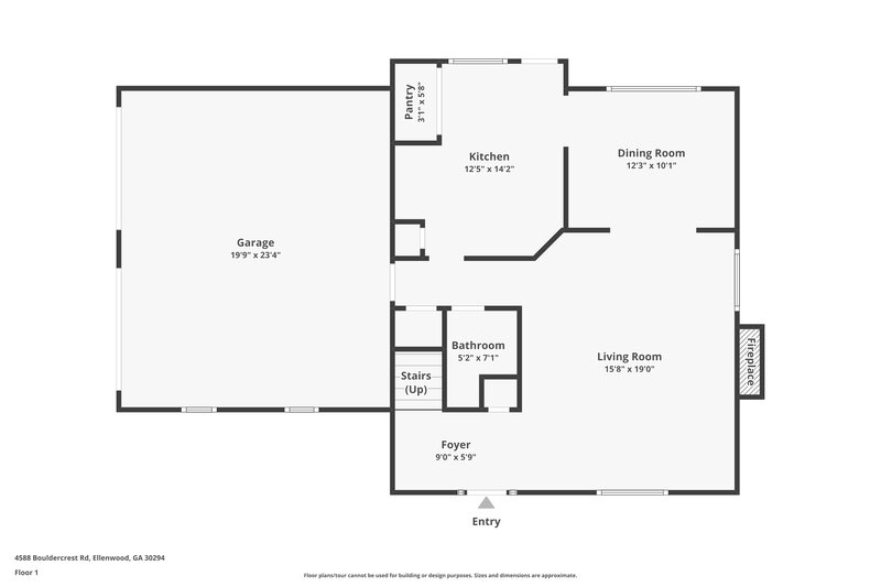 2,130/Mo, 4588 Bouldercrest Rd Ellenwood, GA 30294 Floor Plan View