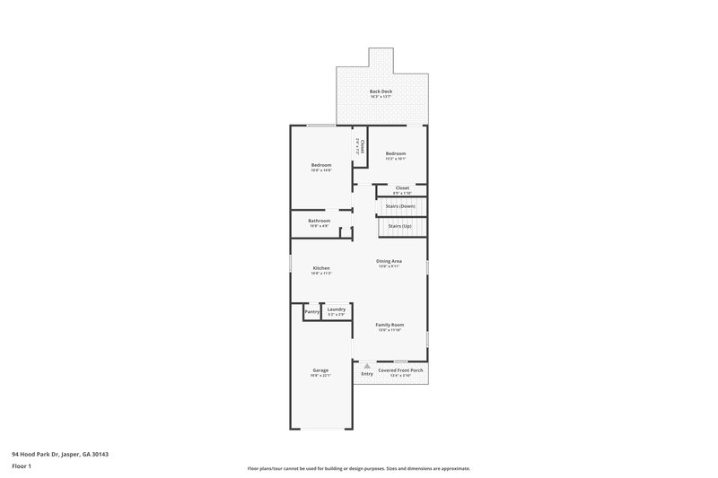 1,755/Mo, 94 Hood Park Dr Jasper, GA 30143 Floor Plan View 2