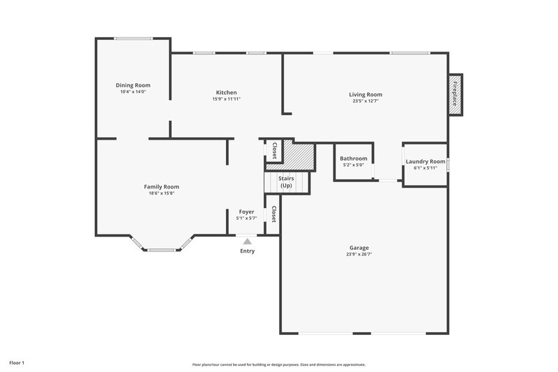 2,005/Mo, 2397 Benson Rdg Lithonia, GA 30058 Floor Plan View