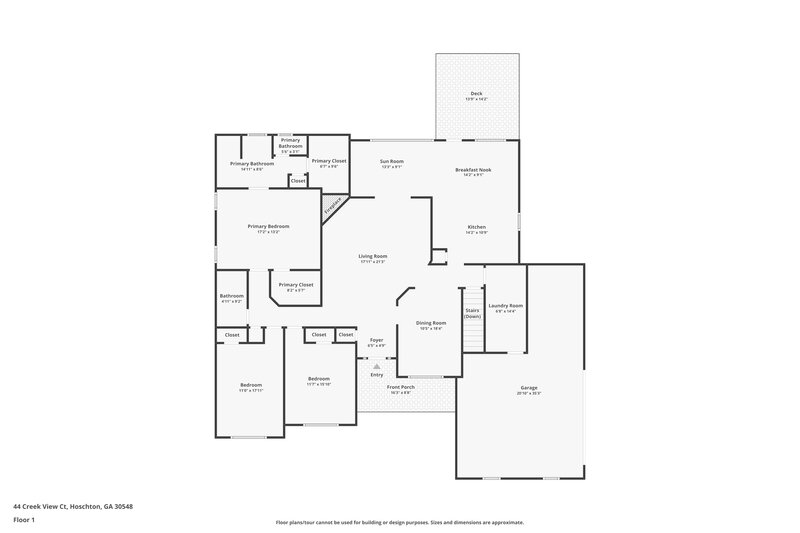 1,915/Mo, 44 Creek View Ct Hoschton, GA 30548 Floor Plan View 2