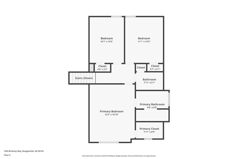2,430/Mo, 7254 Brittany Way Douglasville, GA 30134 Floor Plan View 3
