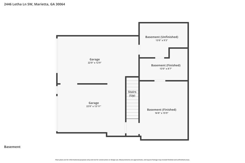 2,470/Mo, 2446 Letha Ln SW Marietta, GA 30064 Floor Plan View