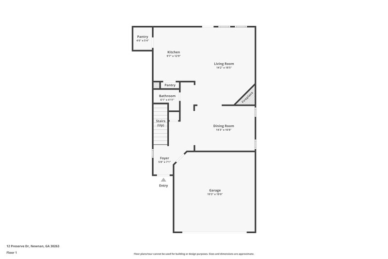 1,765/Mo, 12 Preserve Dr Newnan, GA 30263 Floor Plan View